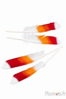 Gans - 24-28 cm - weiß-orange-rot